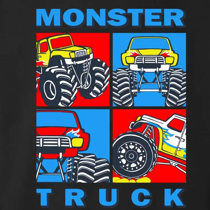 Monster Truck Block Toddler Hoodie