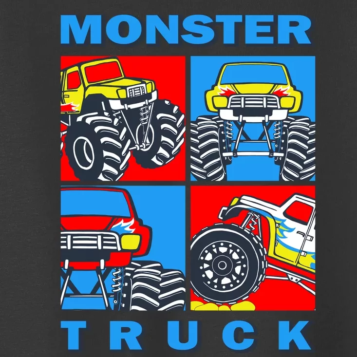 Monster Truck Block Toddler T-Shirt