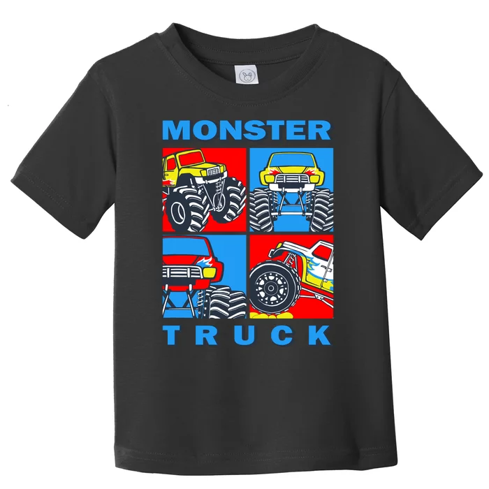 Monster Truck Block Toddler T-Shirt