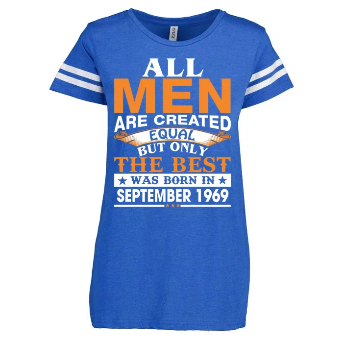 Men The Best Was Born In September 1969 Birthday Gift Meaningful Gift Enza Ladies Jersey Football T-Shirt