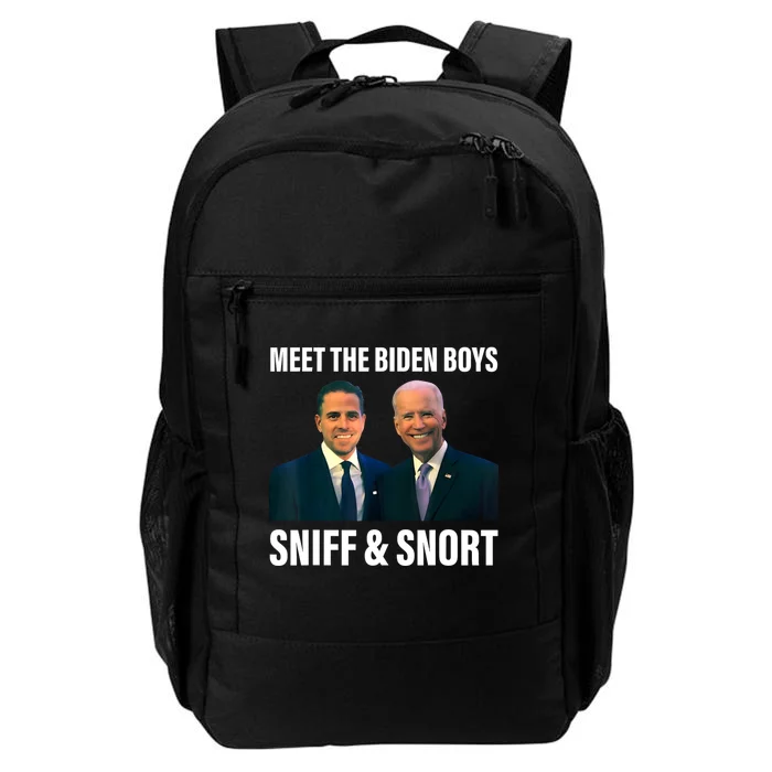 Meet The Biden Sniff And Snort Funny Quote Daily Commute Backpack