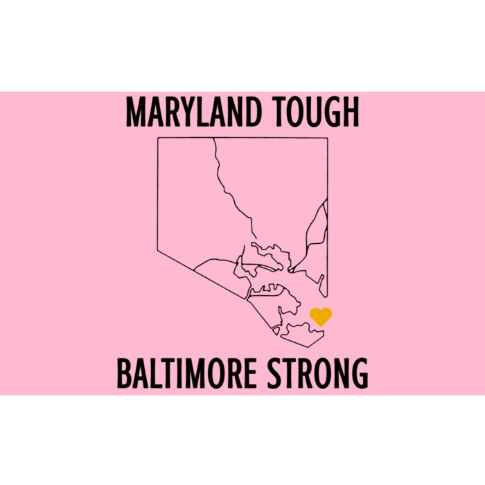 Maryland Tough Baltimore Strong Bumper Sticker