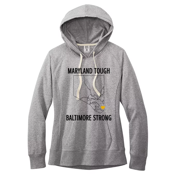 Maryland Tough Baltimore Strong Women's Fleece Hoodie