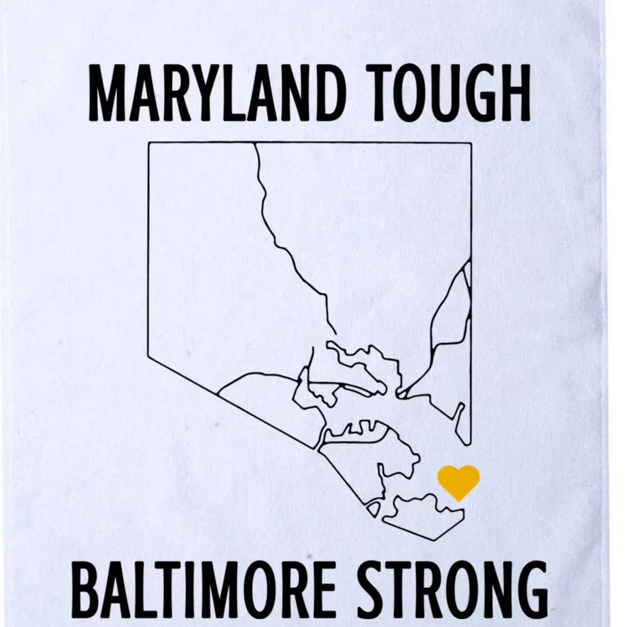 Maryland Tough Baltimore Strong Platinum Collection Golf Towel