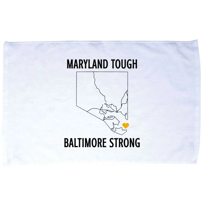 Maryland Tough Baltimore Strong Microfiber Hand Towel