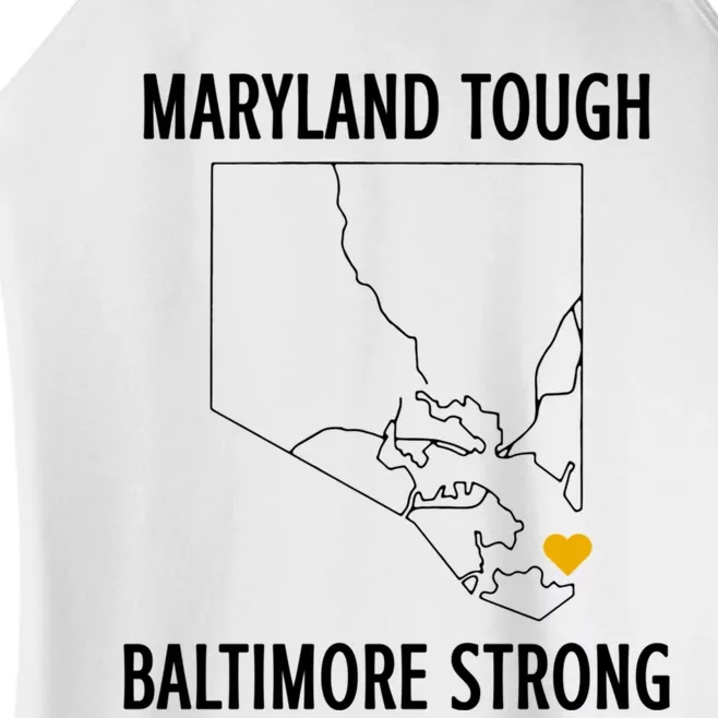 Maryland Tough Baltimore Strong Women’s Perfect Tri Rocker Tank