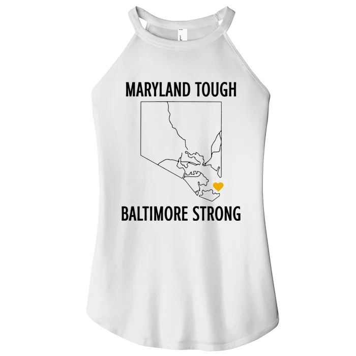 Maryland Tough Baltimore Strong Women’s Perfect Tri Rocker Tank