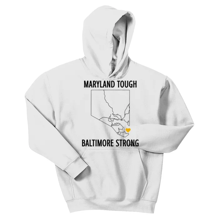 Maryland Tough Baltimore Strong Kids Hoodie