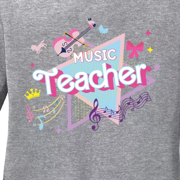 Music Teacher Band Ladies Long Sleeve Shirt