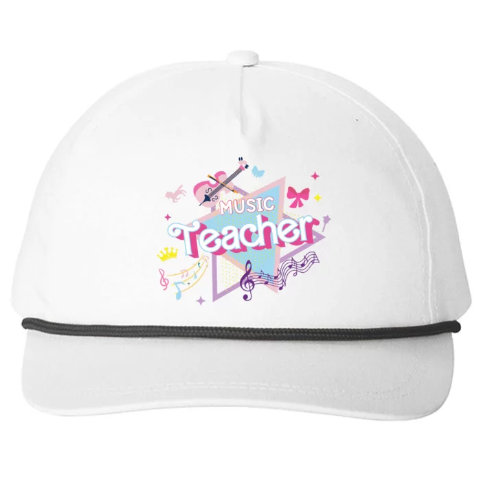 Music Teacher Band Snapback Five-Panel Rope Hat