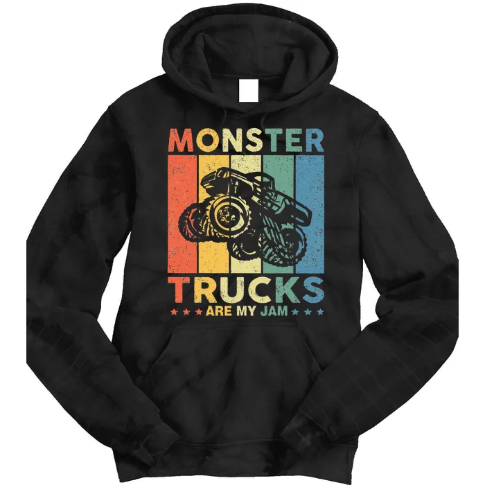 Monster Truck Car For Birthday Tie Dye Hoodie