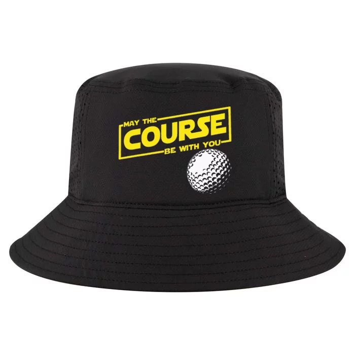 May The Course Be With You Funny Golf Cool Comfort Performance Bucket Hat