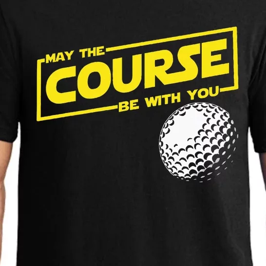 May The Course Be With You Funny Golf Pajama Set