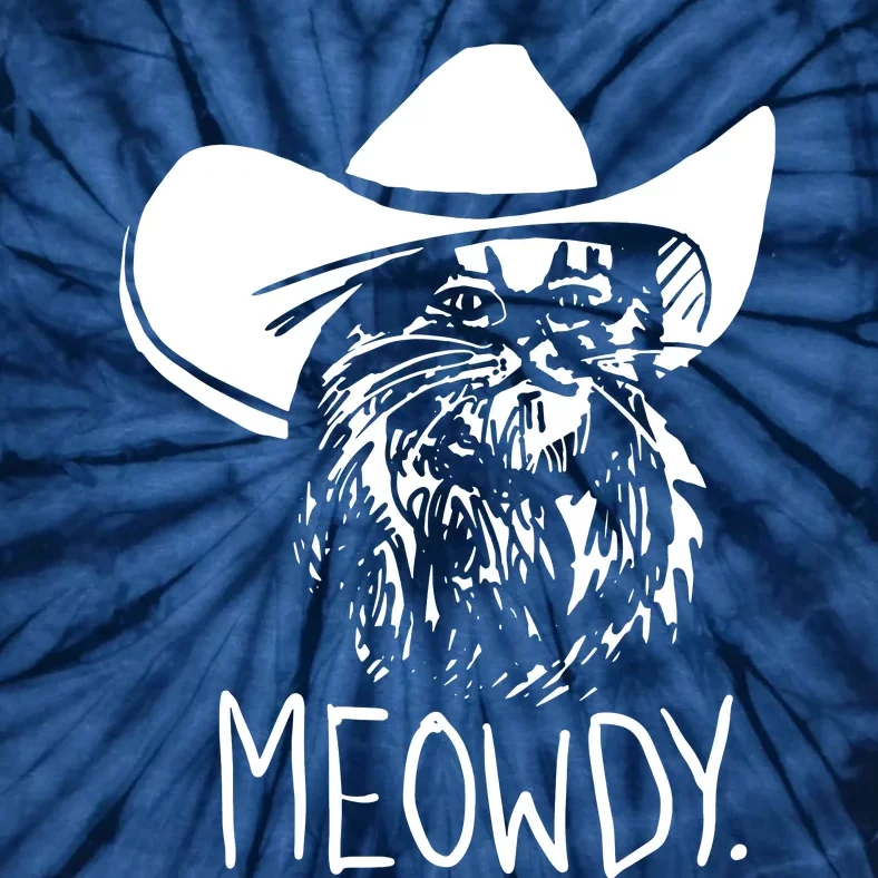 Meowdy Texas Cat Meme Tie-Dye T-Shirt