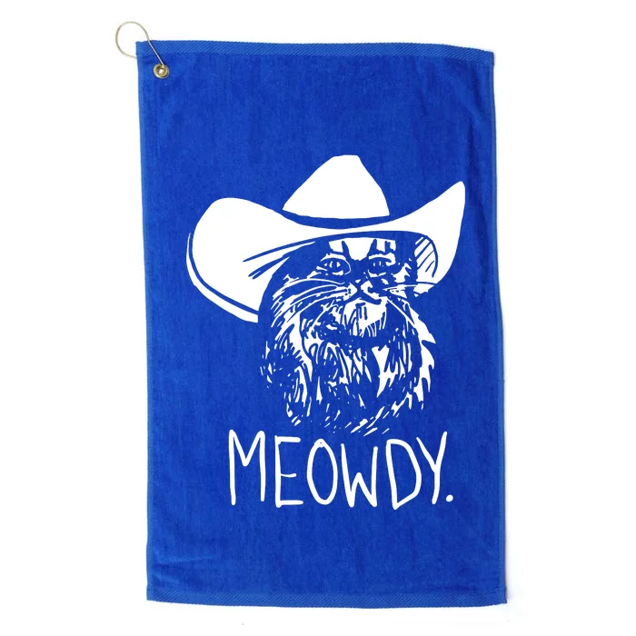 Meowdy Texas Cat Meme Platinum Collection Golf Towel