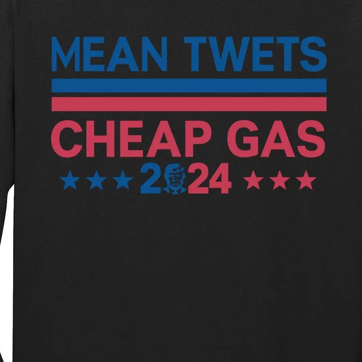 Mean Tweets Cheap Gas Retro Style Graphic Tall Long Sleeve T-Shirt