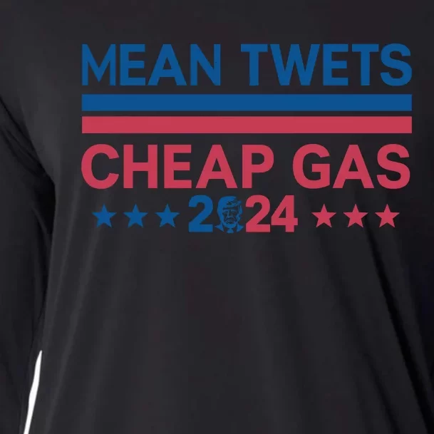 Mean Tweets Cheap Gas Retro Style Graphic Cooling Performance Long Sleeve Crew