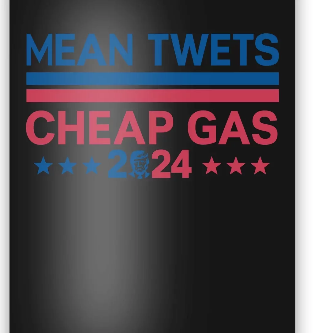 Mean Tweets Cheap Gas Retro Style Graphic Poster