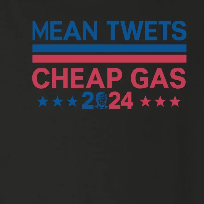 Mean Tweets Cheap Gas Retro Style Graphic Toddler Long Sleeve Shirt