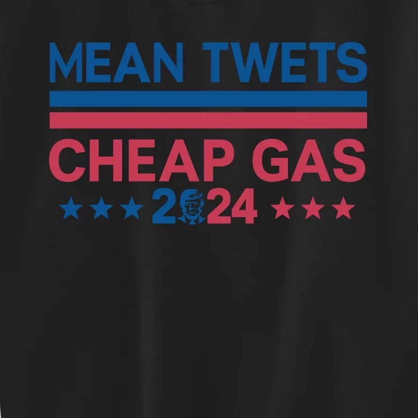 Mean Tweets Cheap Gas Retro Style Graphic Kids Sweatshirt