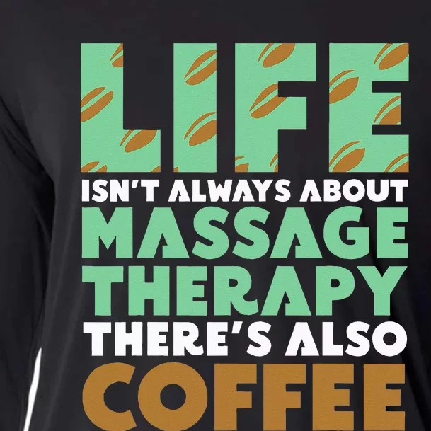 Massage Therapist Coffee & Massage Therapy Cooling Performance Long Sleeve Crew