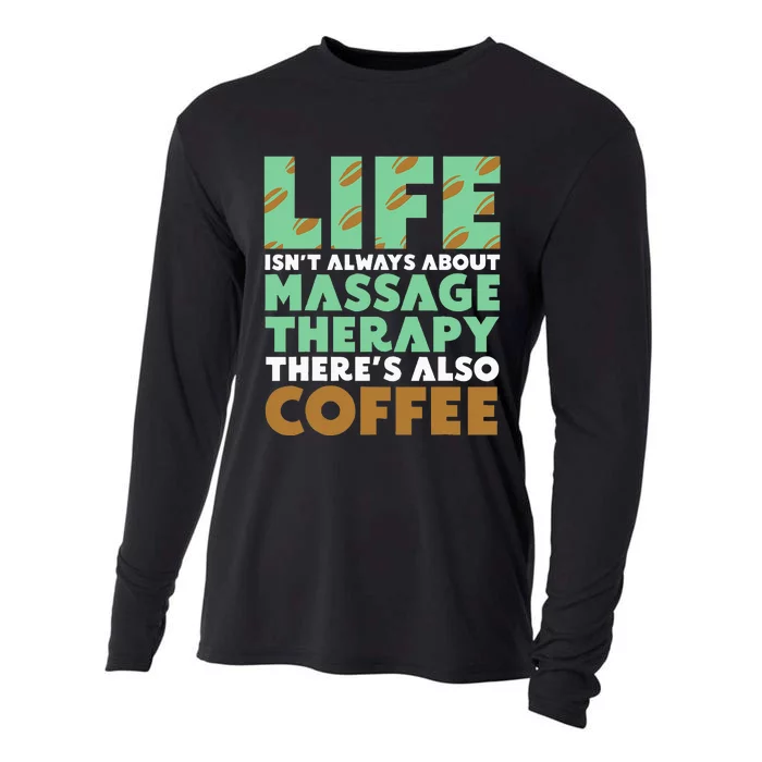 Massage Therapist Coffee & Massage Therapy Cooling Performance Long Sleeve Crew