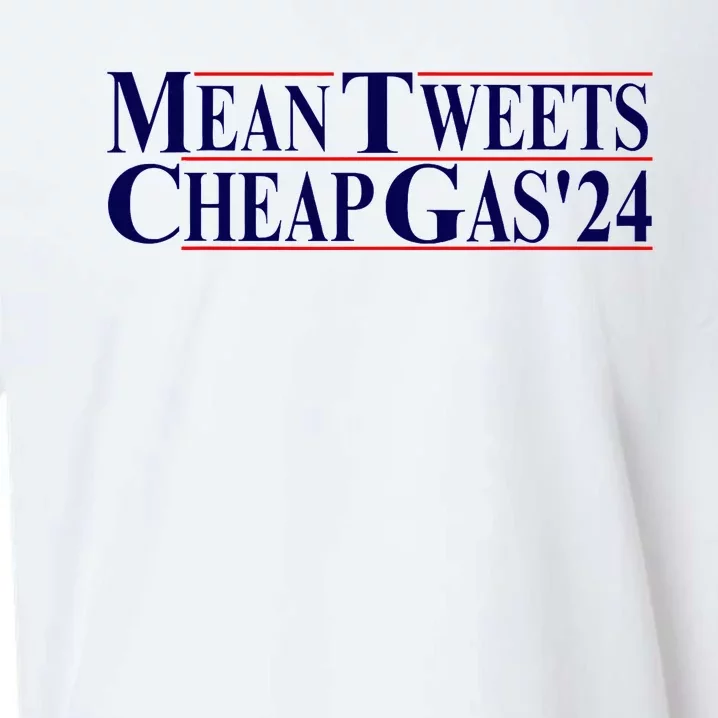 Mean Tweets & Cheap Gas Pro Trump 2024 Sueded Cloud Jersey T-Shirt