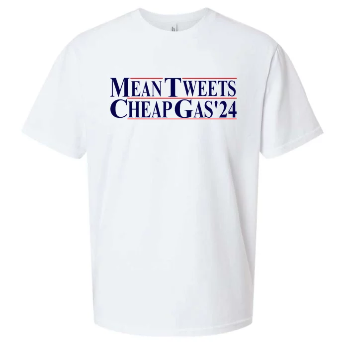 Mean Tweets & Cheap Gas Pro Trump 2024 Sueded Cloud Jersey T-Shirt