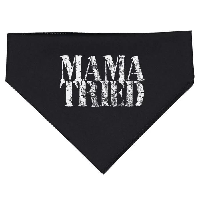 Mama Tried Country Music Lyrics Redneck USA-Made Doggie Bandana