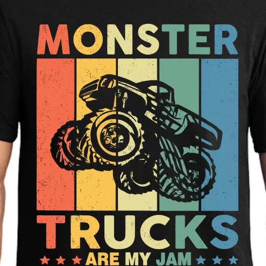 Monster Truck Car For Birthday Boy Pajama Set