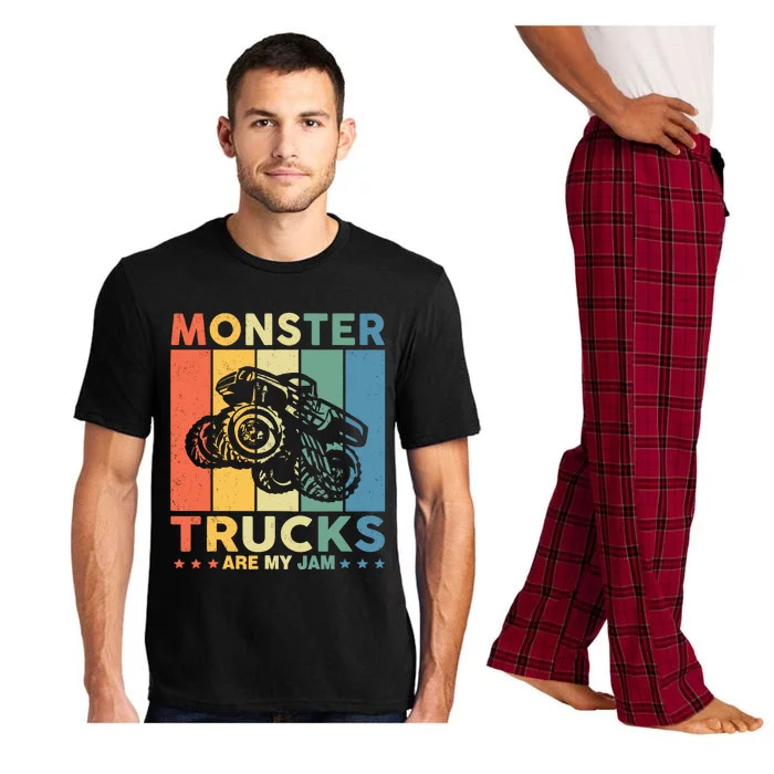 Monster Truck Car For Birthday Boy Pajama Set