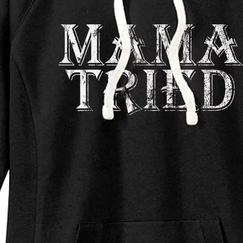 Mama Tried Country Music Lyrics Redneck Graphic Retro Women's Fleece Hoodie