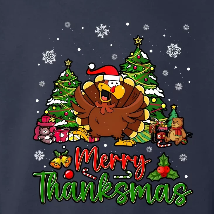 Merry Turkey Christmas Thanksgiving Toddler Hoodie