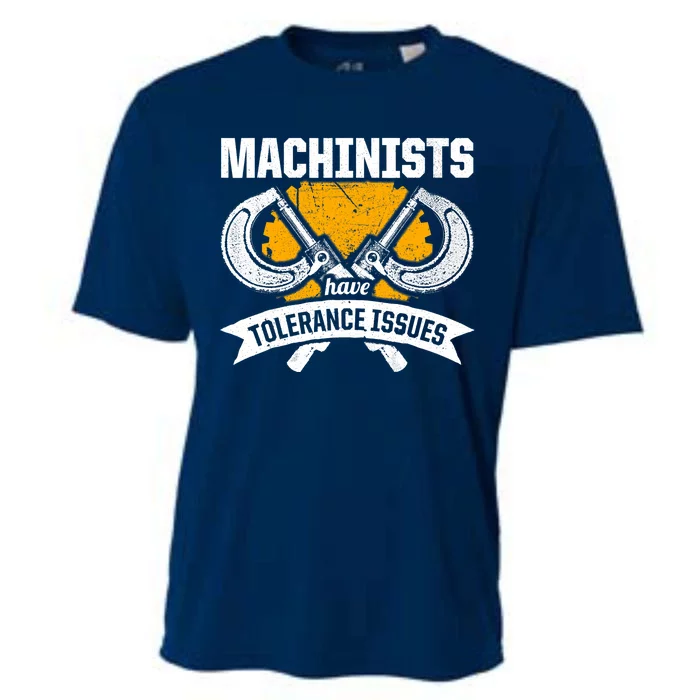 Machinist Tolerance CNC Machine Operator Machining Cooling Performance Crew T-Shirt