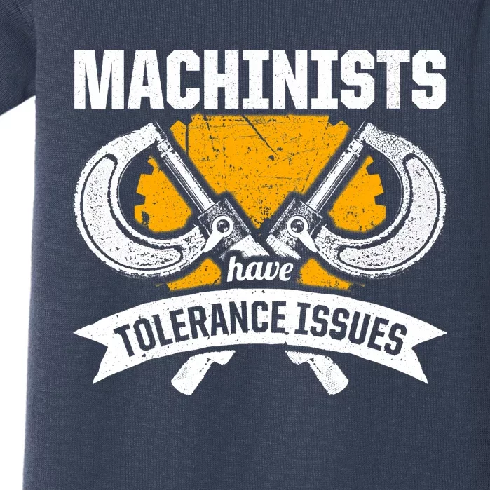 Machinist Tolerance CNC Machine Operator Machining Baby Bodysuit