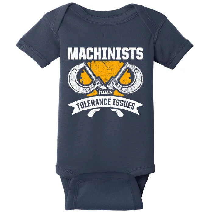 Machinist Tolerance CNC Machine Operator Machining Baby Bodysuit