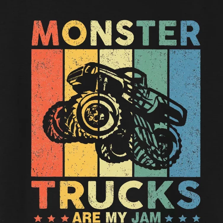 Monster Truck Car For Birthday Women's Crop Top Tee