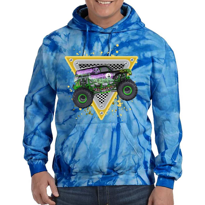 Monster Truck Cute Gift And Adults Gift Tie Dye Hoodie