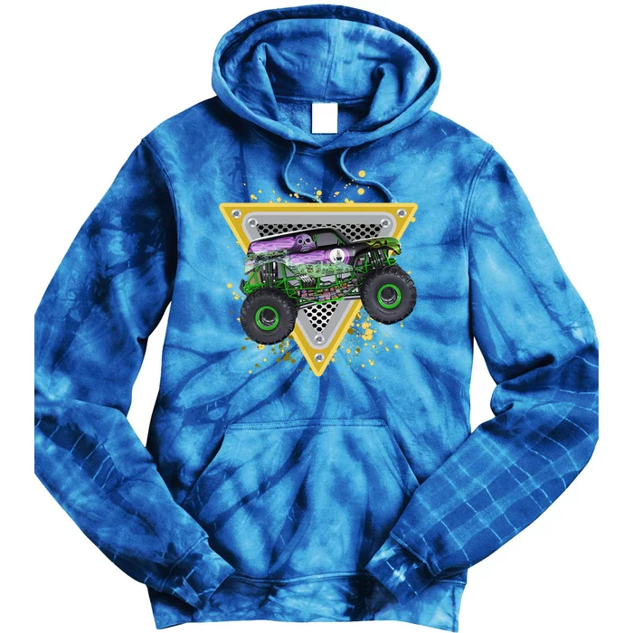 Monster Truck Cute Gift And Adults Gift Tie Dye Hoodie