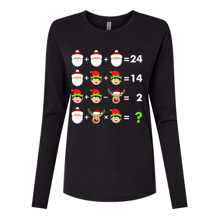 Math Teacher Christmas Gift Order Of Operations Quiz Funny Gift Womens Cotton Relaxed Long Sleeve T-Shirt