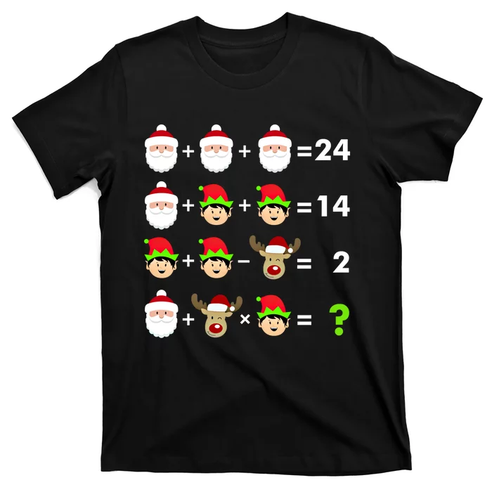 Math Teacher Christmas Gift Order Of Operations Quiz Funny Gift T-Shirt