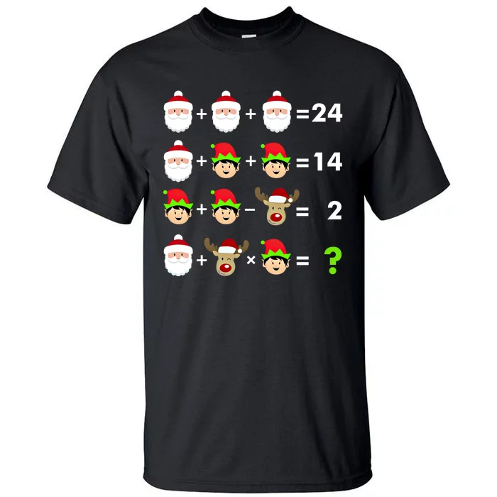 Math Teacher Christmas Gift Order Of Operations Quiz Funny Gift Tall T-Shirt