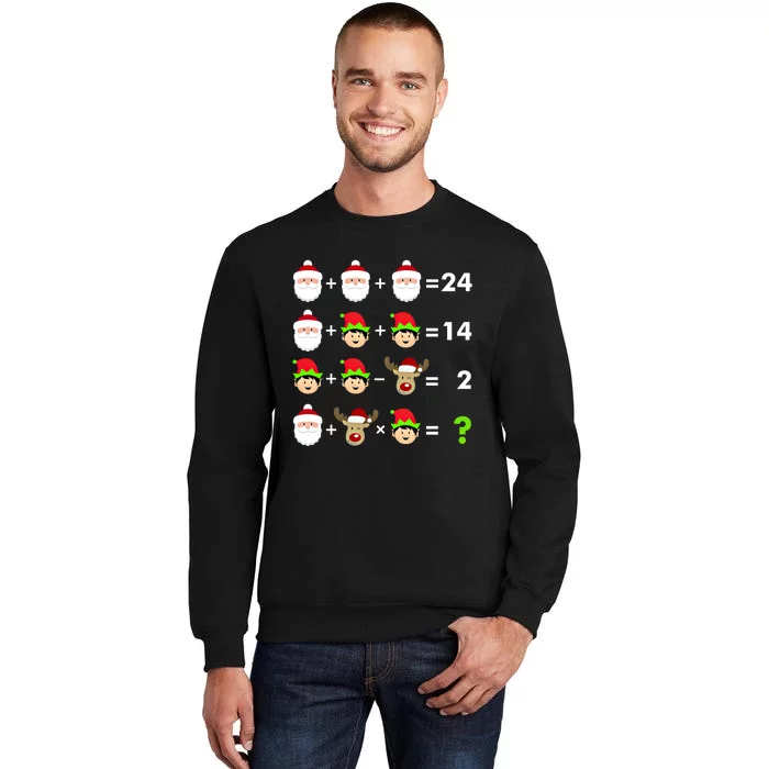 Math Teacher Christmas Gift Order Of Operations Quiz Funny Gift Tall Sweatshirt