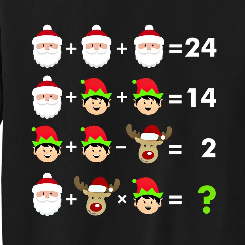 Math Teacher Christmas Gift Order Of Operations Quiz Funny Gift Tall Sweatshirt