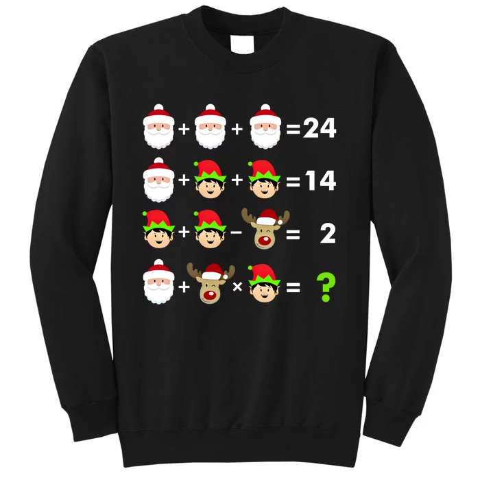 Math Teacher Christmas Gift Order Of Operations Quiz Funny Gift Tall Sweatshirt