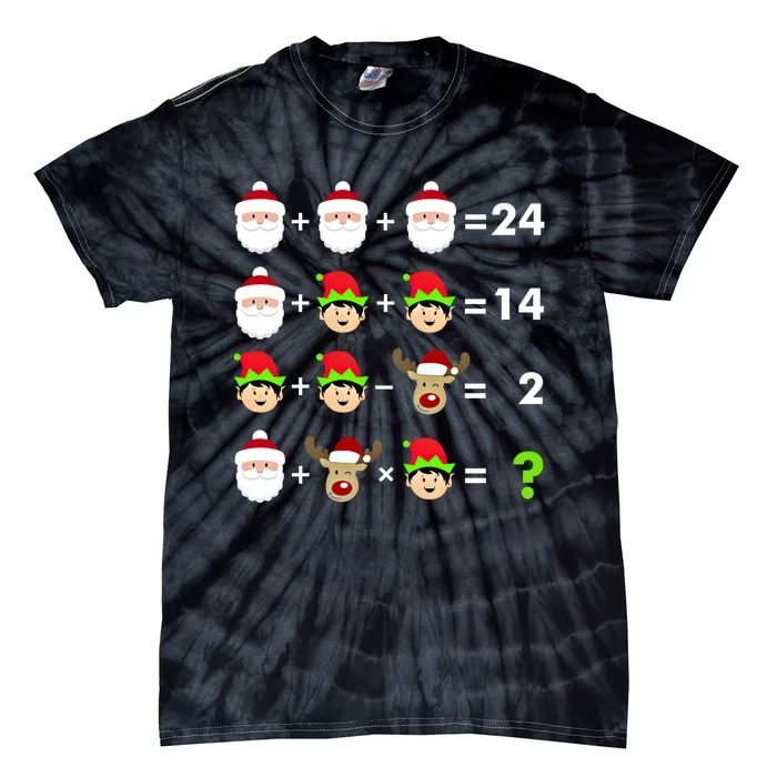 Math Teacher Christmas Gift Order Of Operations Quiz Funny Gift Tie-Dye T-Shirt