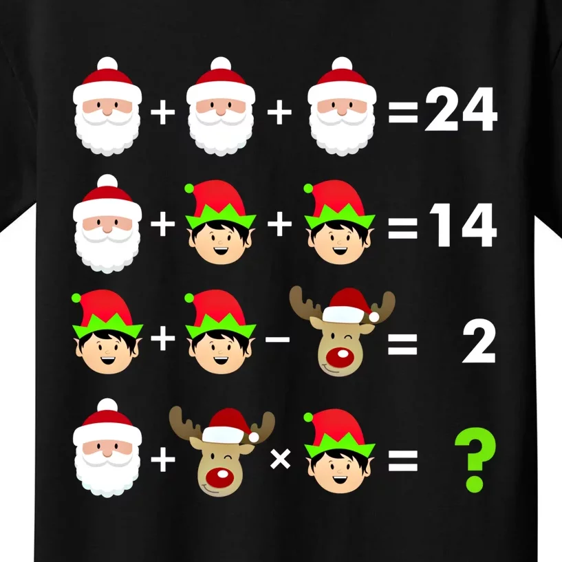 Math Teacher Christmas Gift Order Of Operations Quiz Funny Gift Kids T-Shirt