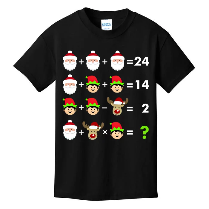 Math Teacher Christmas Gift Order Of Operations Quiz Funny Gift Kids T-Shirt