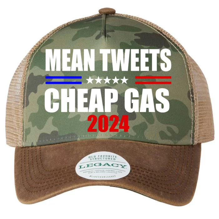 Mean Tweets Cheap Gas 2024 Election Legacy Tie Dye Trucker Hat