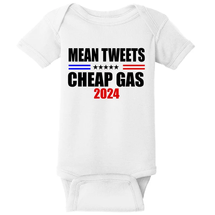 Mean Tweets Cheap Gas 2024 Election Baby Bodysuit